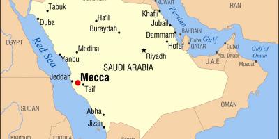 Карта Мекка в Саудовской Аравии