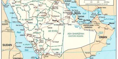 Саудовская Аравия карта дорог