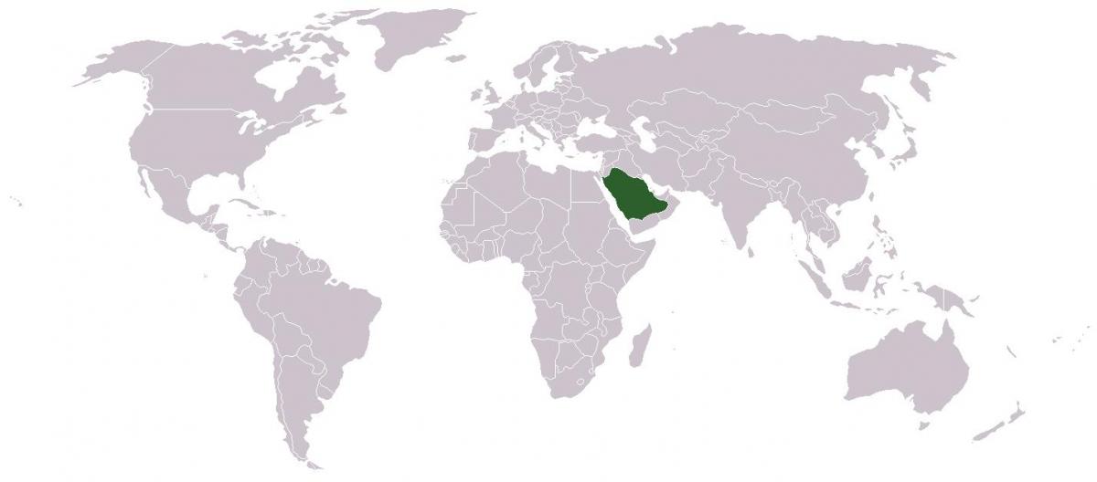 Саудовская Аравия на карте мира